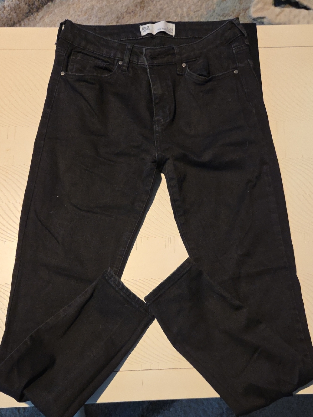 RSQ Black Mid-Rise Jeggings Sz 7/28